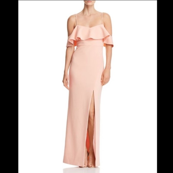 LIKELY Shania Off the Shoulder Dress Gown 4